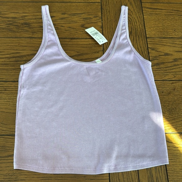 Lavender Ribbed Tank Top - Picture 2 of 2
